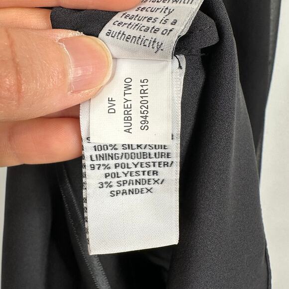 Diane Von Furstenberg Black Aubrey Two Halter - Picture 8 of 11